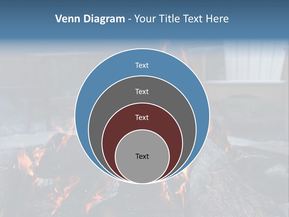 Camp Smores Flame PowerPoint Template