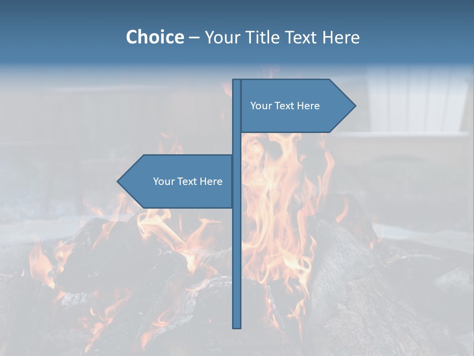 Camp Smores Flame PowerPoint Template