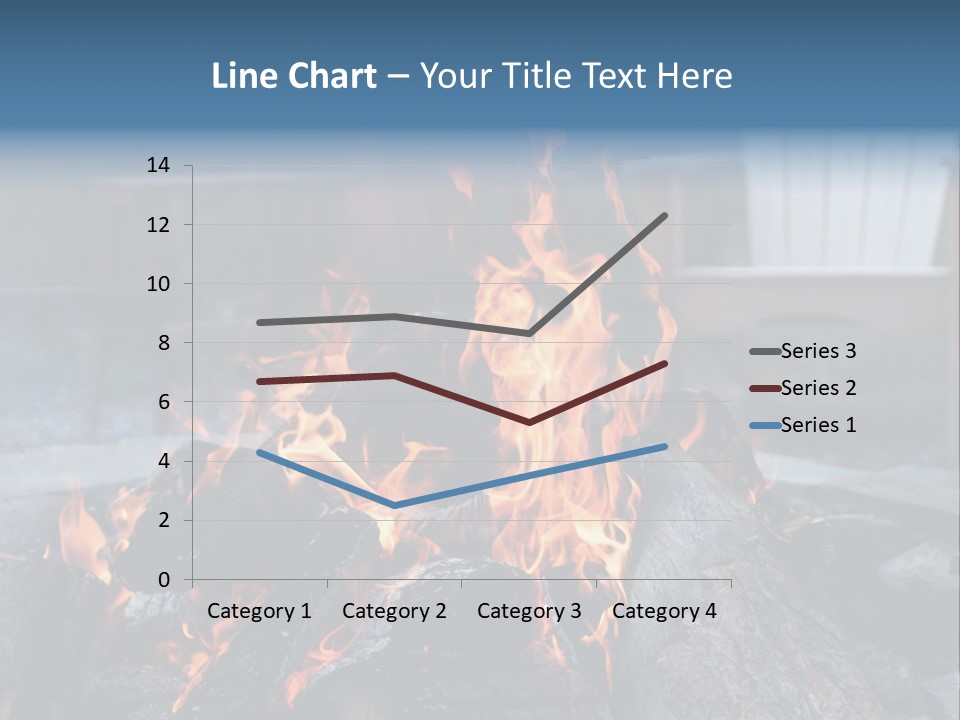 Camp Smores Flame PowerPoint Template