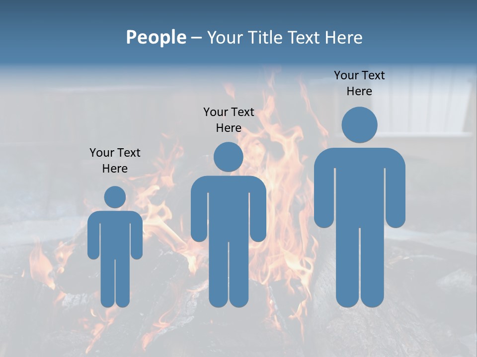 Camp Smores Flame PowerPoint Template