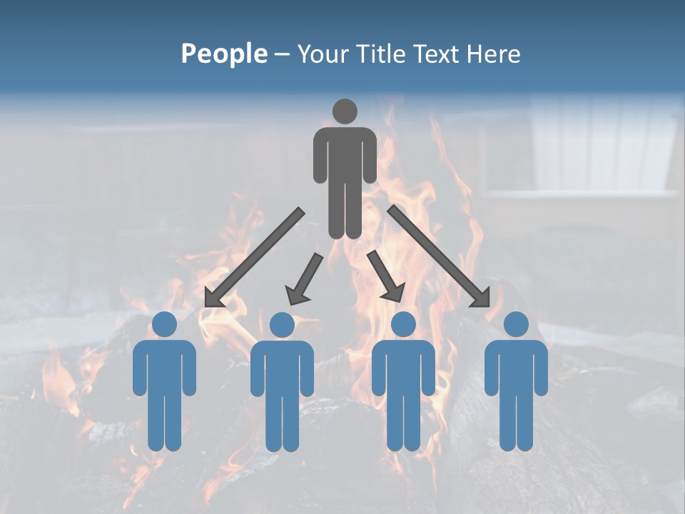 Camp Smores Flame PowerPoint Template