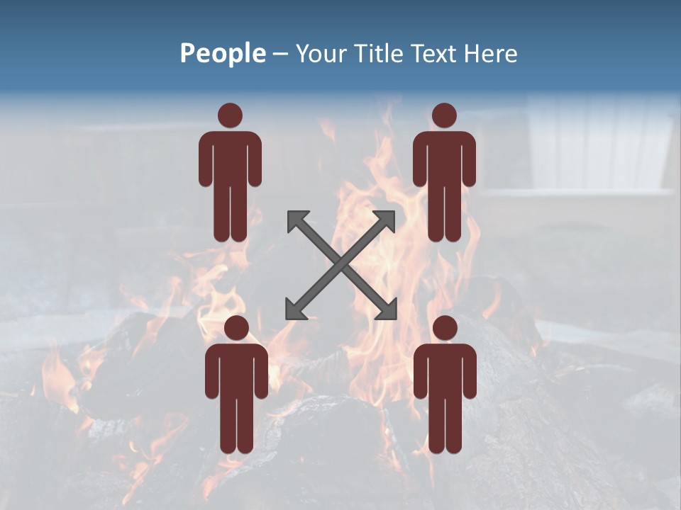 Camp Smores Flame PowerPoint Template