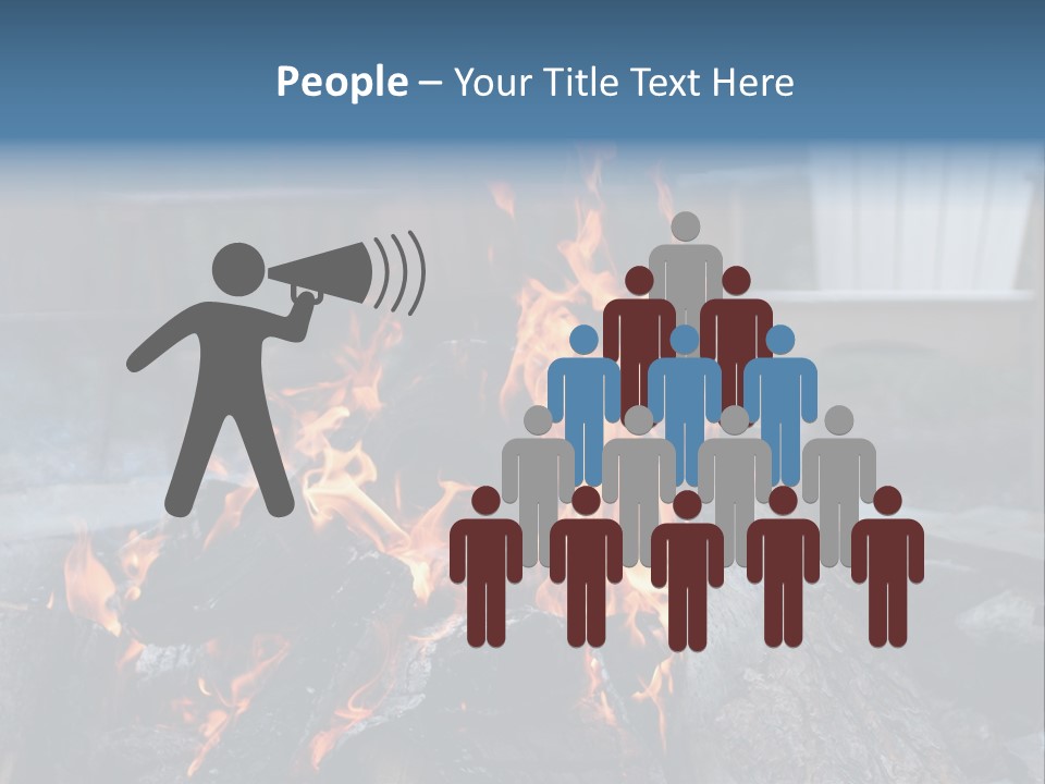 Camp Smores Flame PowerPoint Template