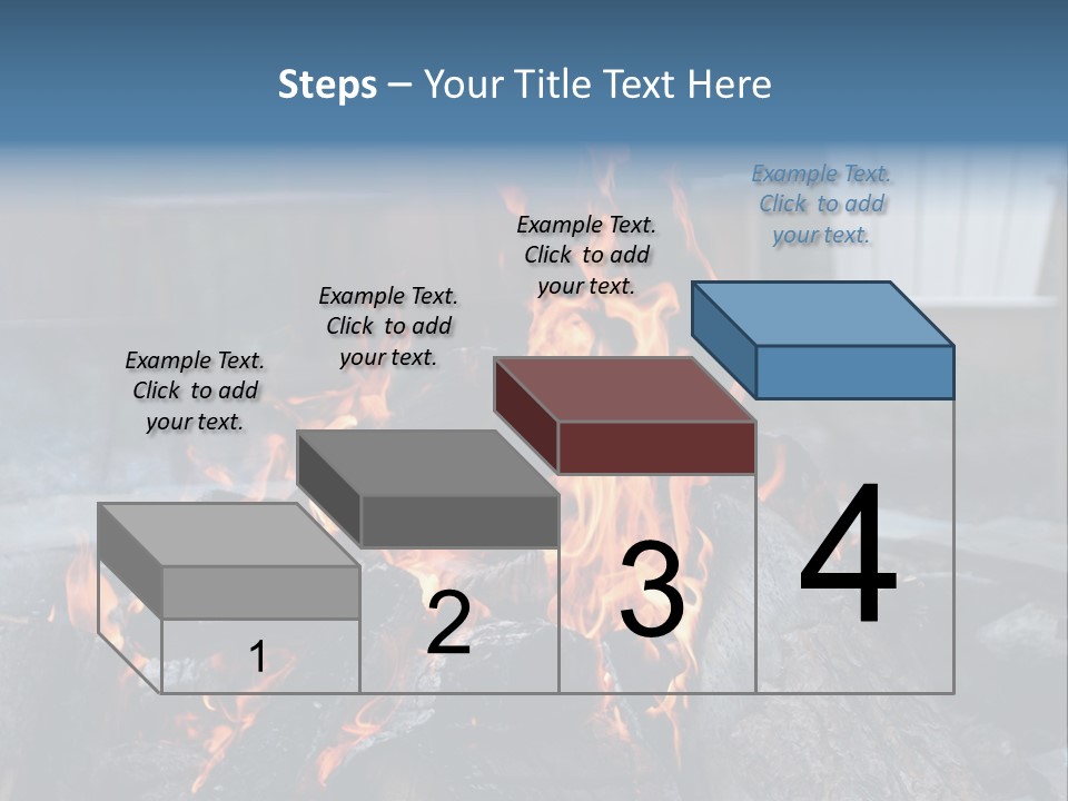 Camp Smores Flame PowerPoint Template