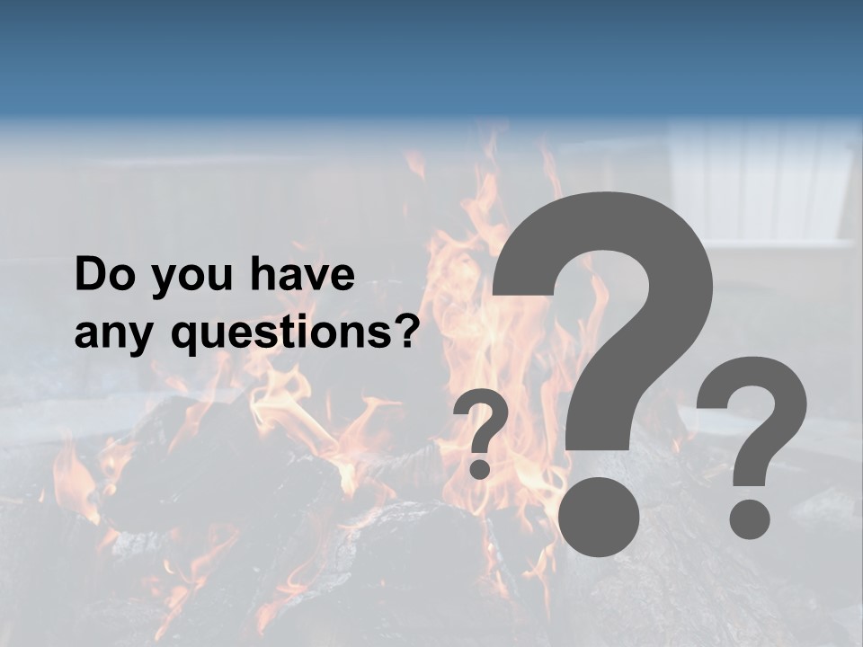 Camp Smores Flame PowerPoint Template