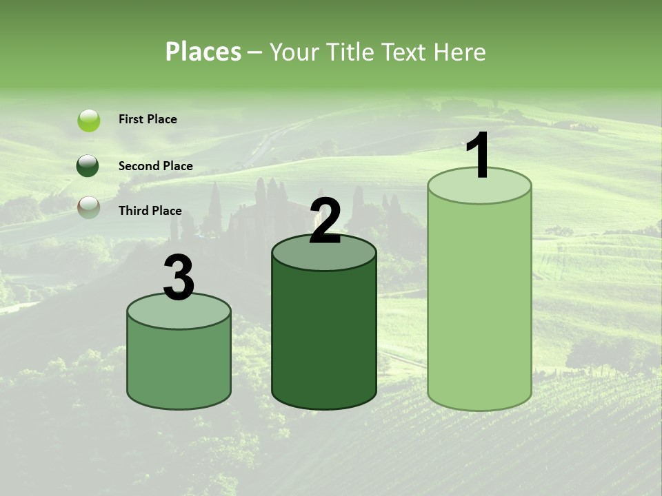 San Quirico Dorcia Farm Country Road PowerPoint Template