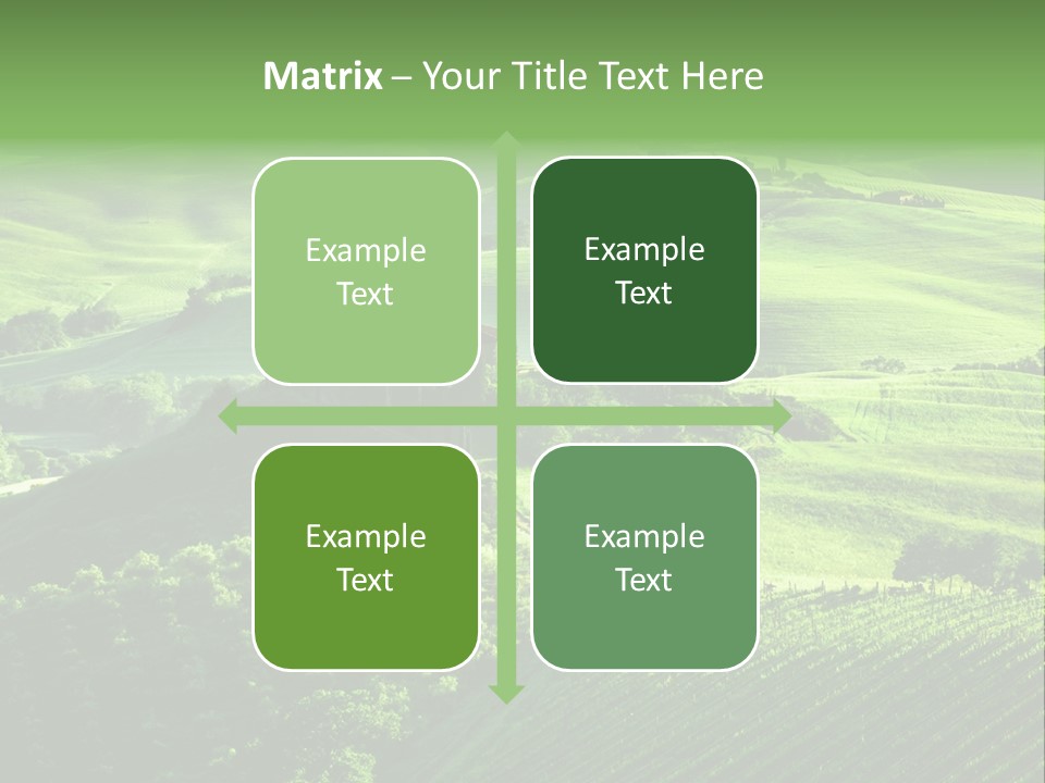 San Quirico Dorcia Farm Country Road PowerPoint Template