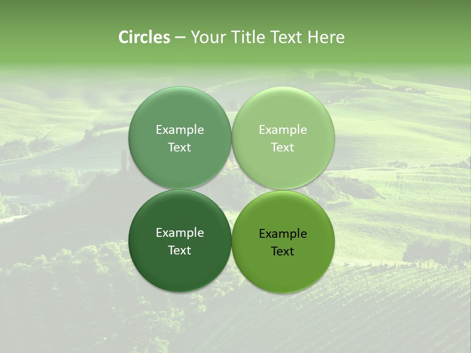 San Quirico Dorcia Farm Country Road PowerPoint Template