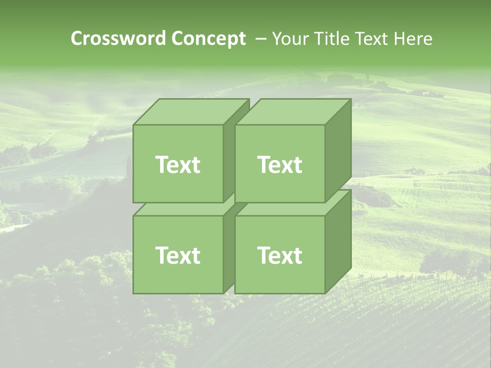 San Quirico Dorcia Farm Country Road PowerPoint Template