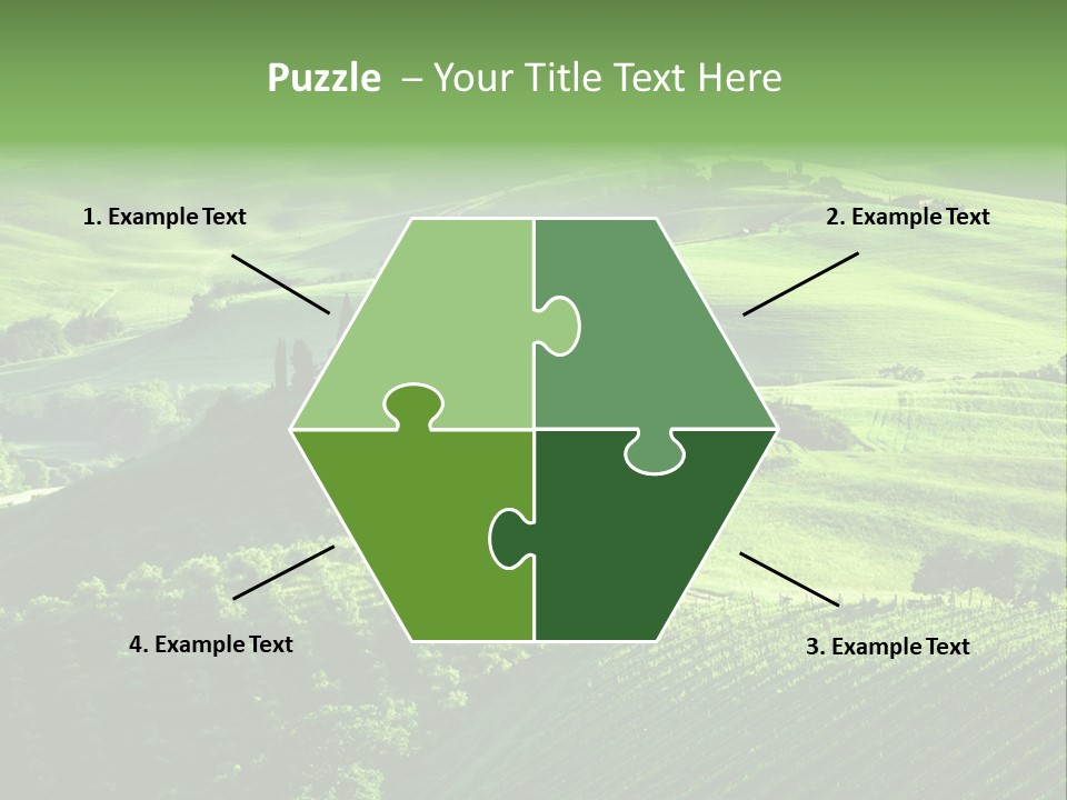 San Quirico Dorcia Farm Country Road PowerPoint Template