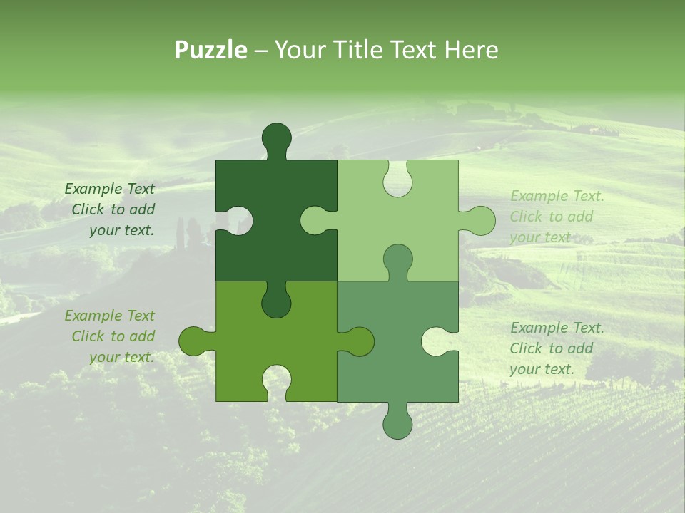 San Quirico Dorcia Farm Country Road PowerPoint Template