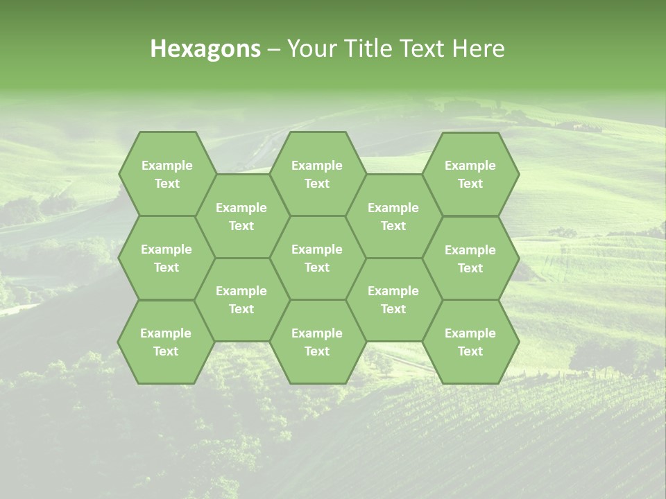 San Quirico Dorcia Farm Country Road PowerPoint Template