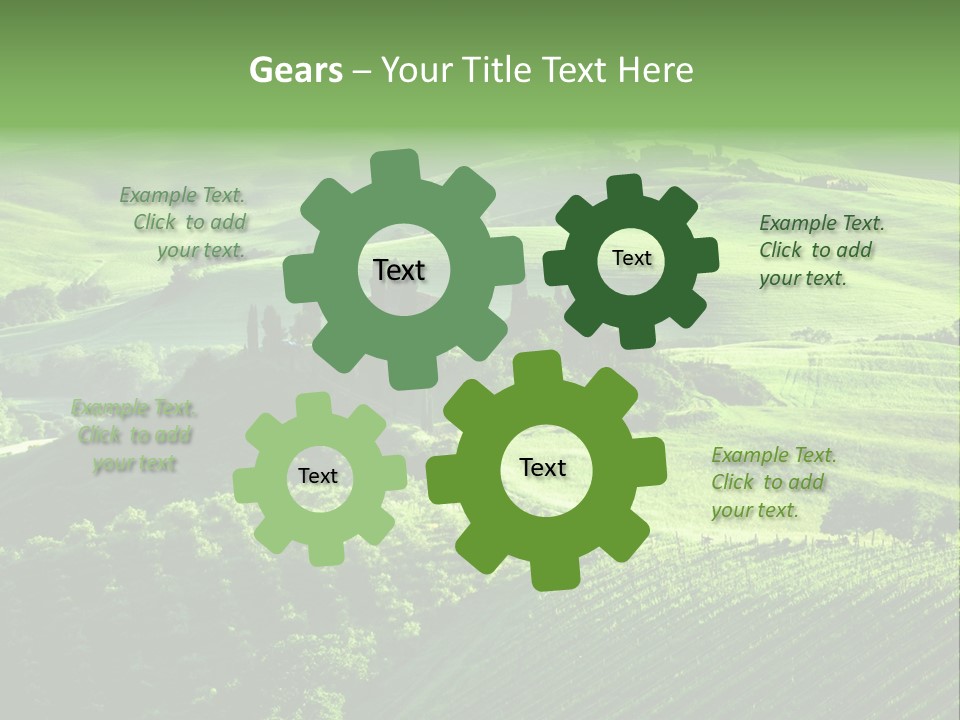 San Quirico Dorcia Farm Country Road PowerPoint Template