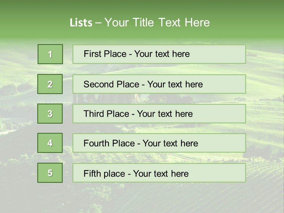 San Quirico Dorcia Farm Country Road PowerPoint Template
