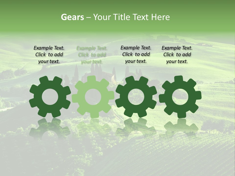 San Quirico Dorcia Farm Country Road PowerPoint Template