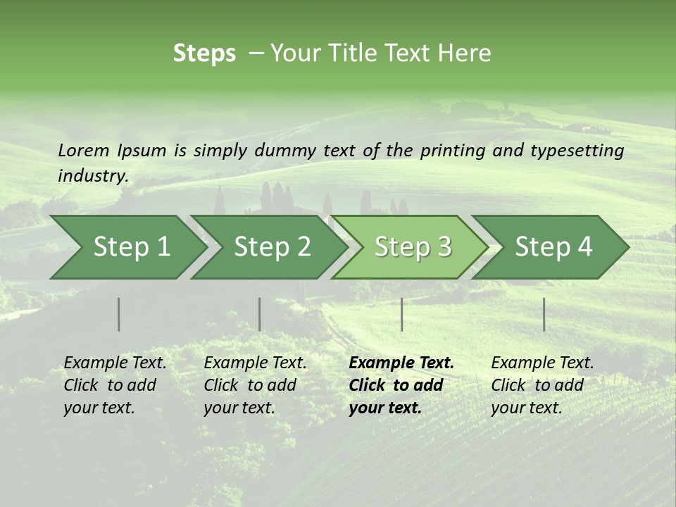 San Quirico Dorcia Farm Country Road PowerPoint Template