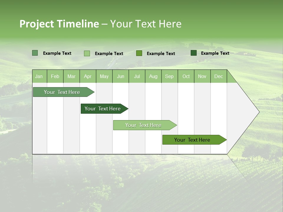 San Quirico Dorcia Farm Country Road PowerPoint Template