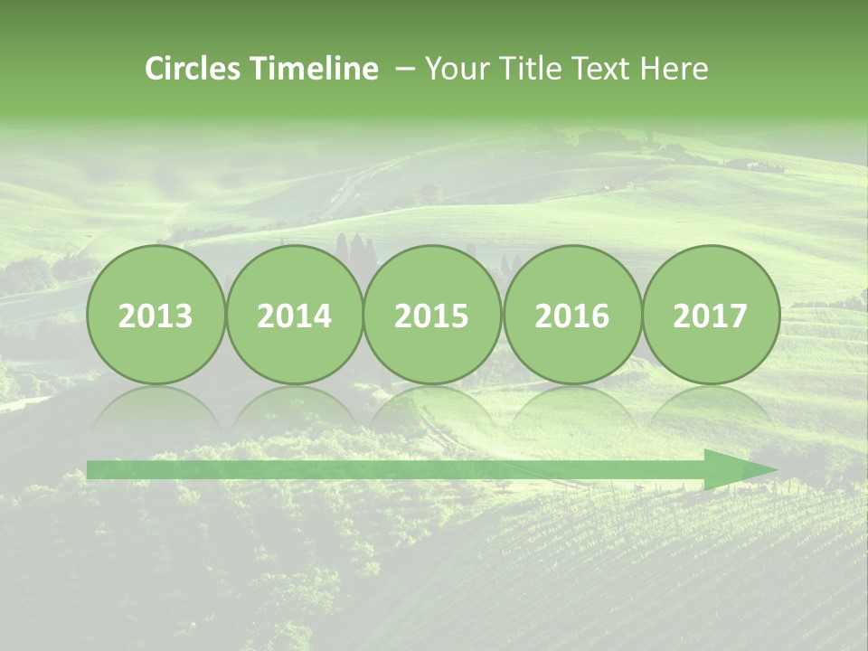 San Quirico Dorcia Farm Country Road PowerPoint Template