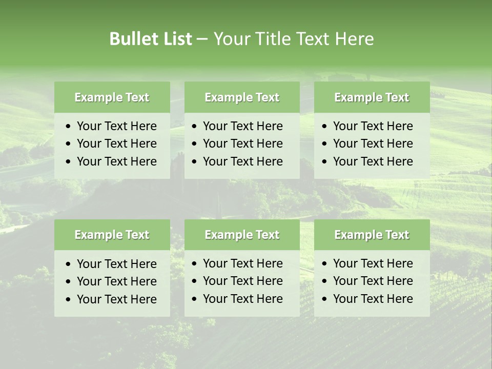 San Quirico Dorcia Farm Country Road PowerPoint Template