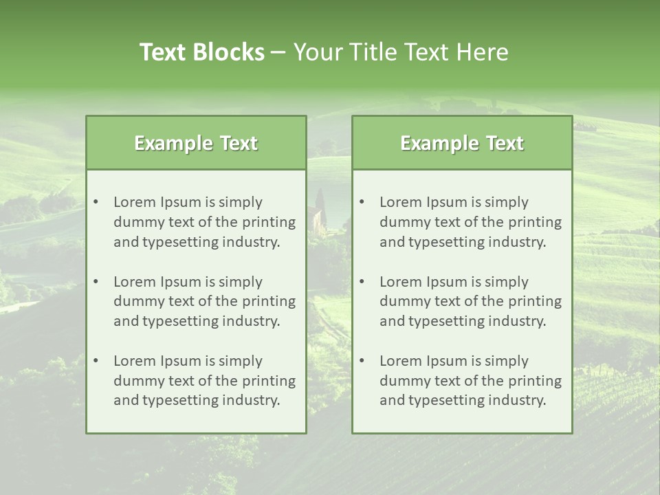 San Quirico Dorcia Farm Country Road PowerPoint Template