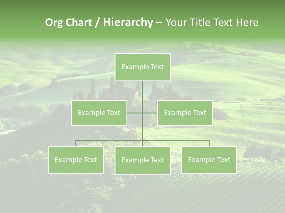 San Quirico Dorcia Farm Country Road PowerPoint Template