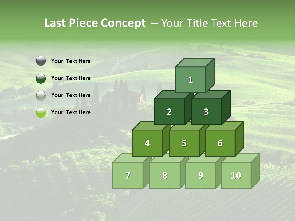 San Quirico Dorcia Farm Country Road PowerPoint Template