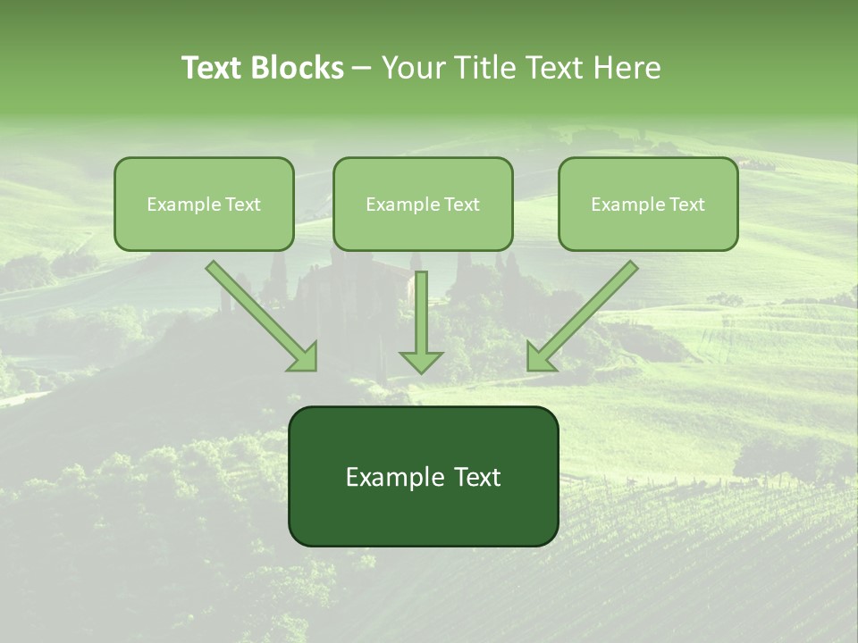 San Quirico Dorcia Farm Country Road PowerPoint Template