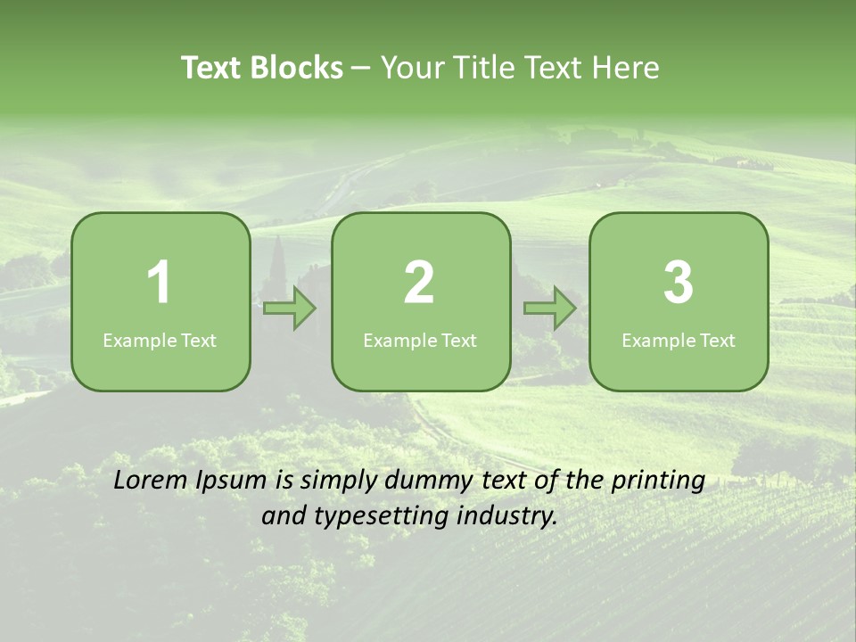 San Quirico Dorcia Farm Country Road PowerPoint Template