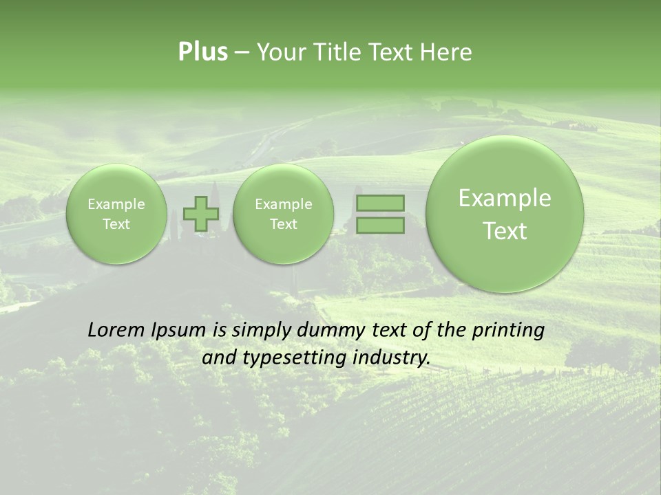 San Quirico Dorcia Farm Country Road PowerPoint Template