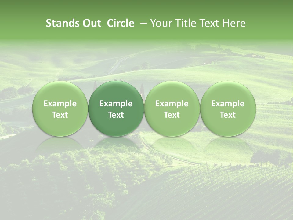 San Quirico Dorcia Farm Country Road PowerPoint Template