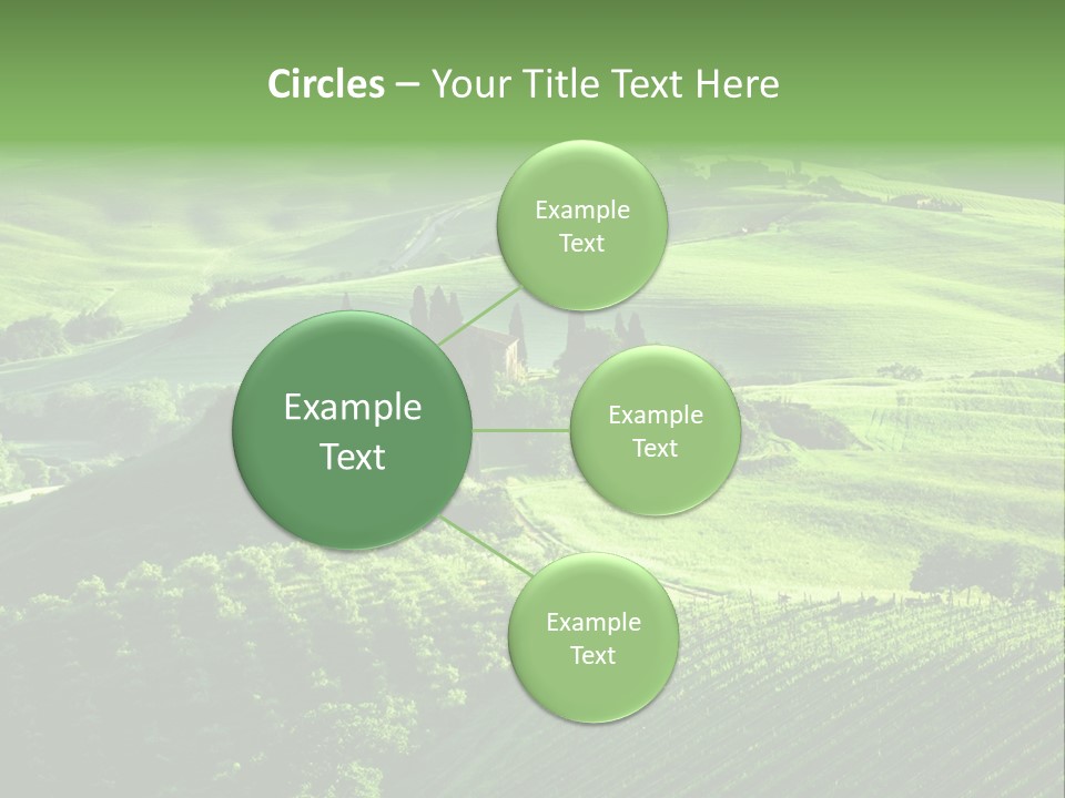 San Quirico Dorcia Farm Country Road PowerPoint Template