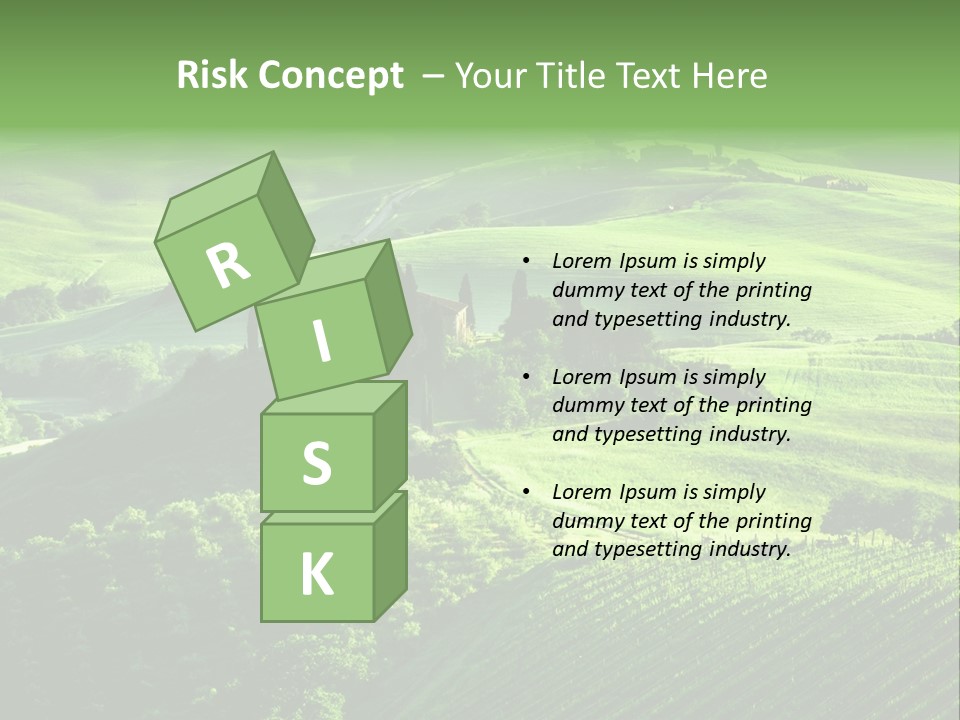 San Quirico Dorcia Farm Country Road PowerPoint Template