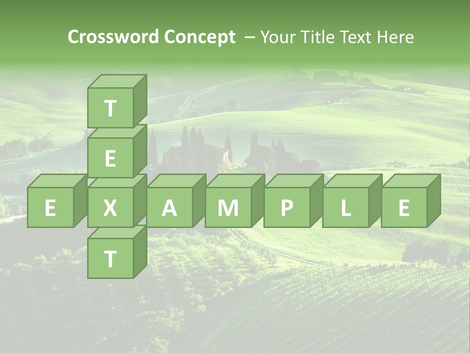 San Quirico Dorcia Farm Country Road PowerPoint Template