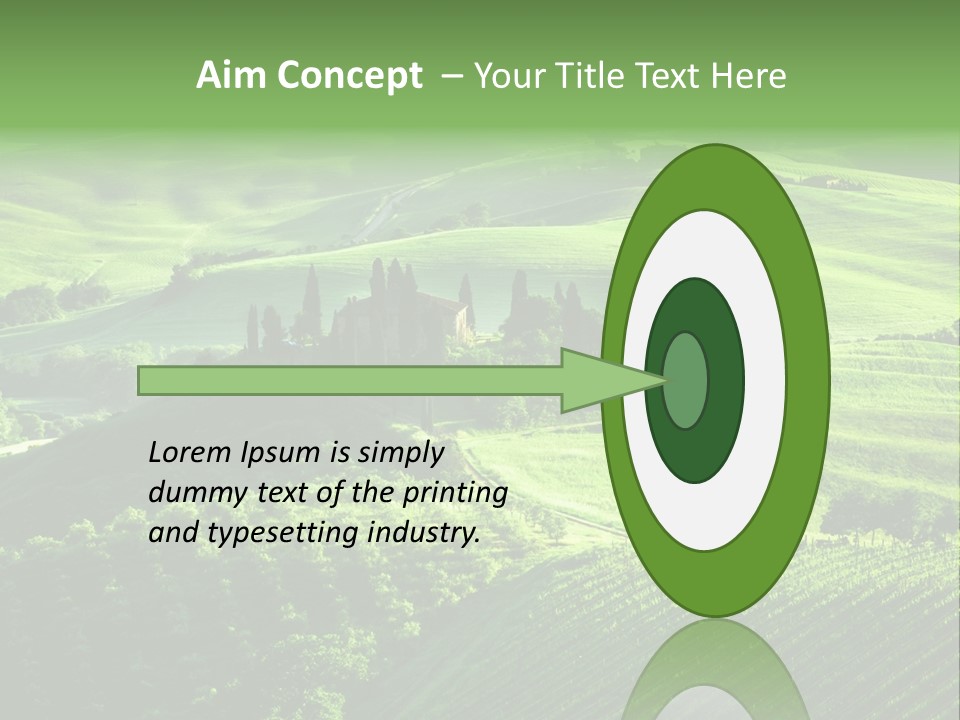 San Quirico Dorcia Farm Country Road PowerPoint Template