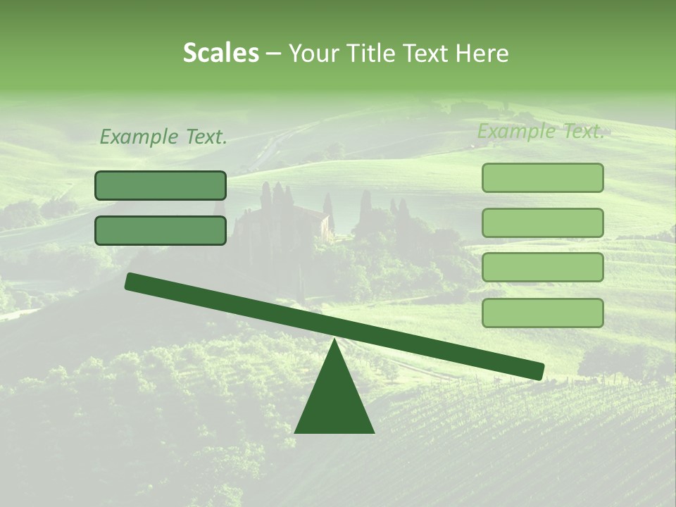 San Quirico Dorcia Farm Country Road PowerPoint Template