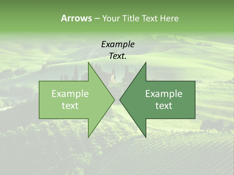 San Quirico Dorcia Farm Country Road PowerPoint Template