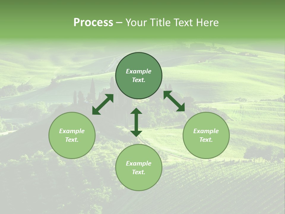 San Quirico Dorcia Farm Country Road PowerPoint Template