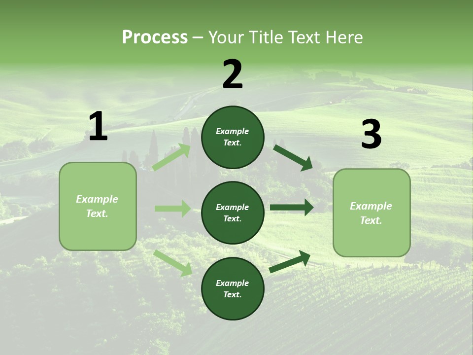 San Quirico Dorcia Farm Country Road PowerPoint Template