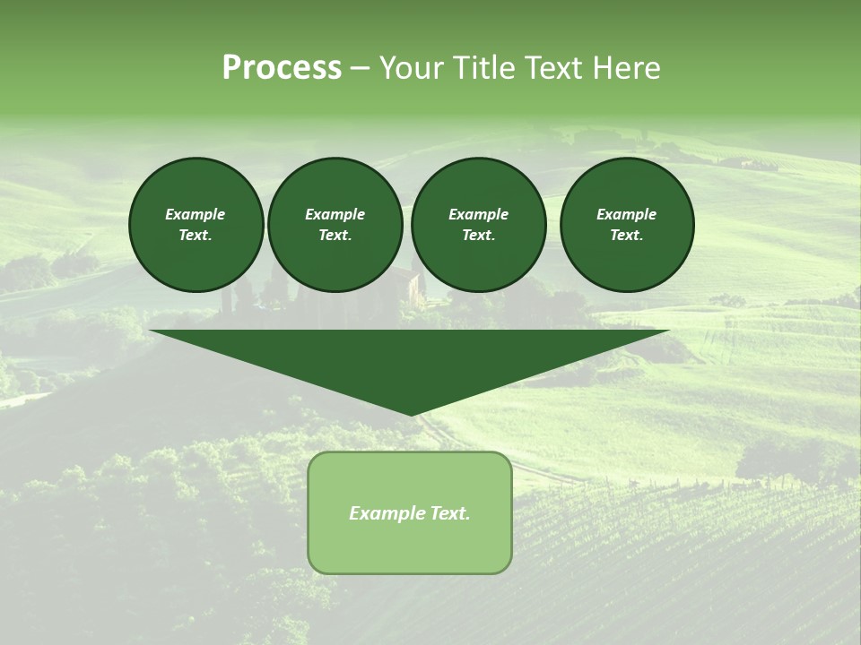 San Quirico Dorcia Farm Country Road PowerPoint Template