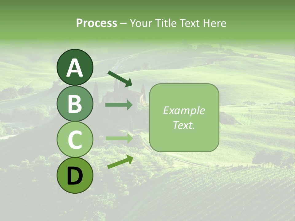 San Quirico Dorcia Farm Country Road PowerPoint Template