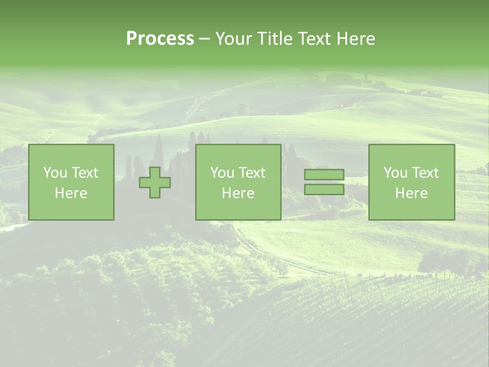 San Quirico Dorcia Farm Country Road PowerPoint Template