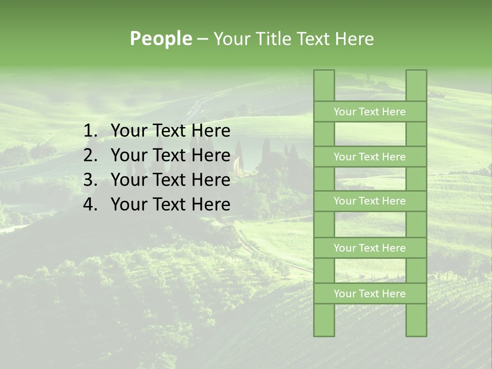 San Quirico Dorcia Farm Country Road PowerPoint Template