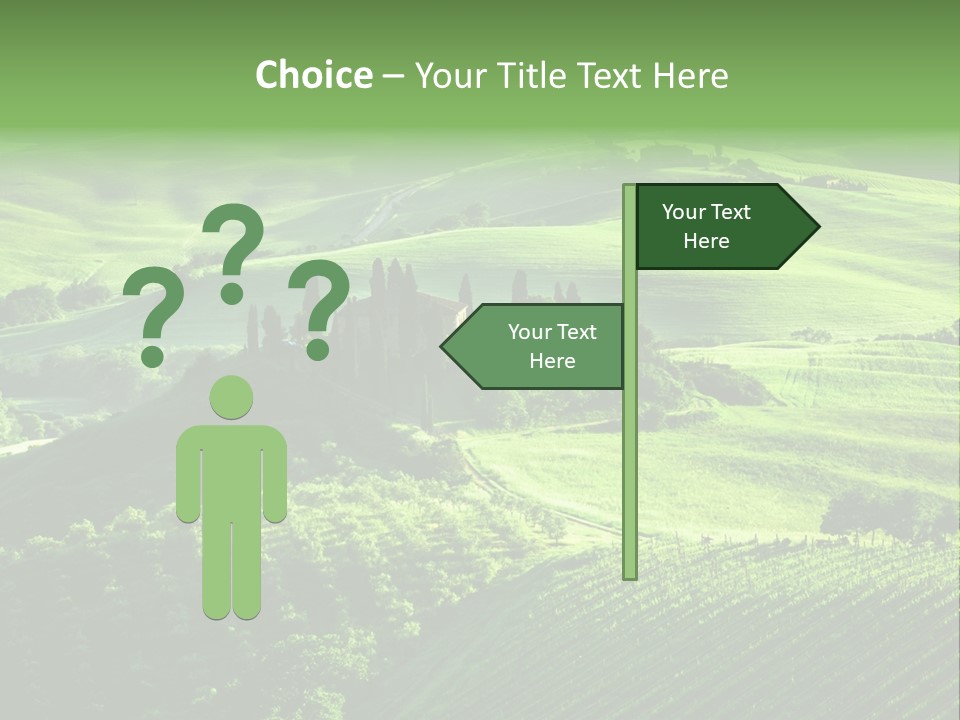 San Quirico Dorcia Farm Country Road PowerPoint Template