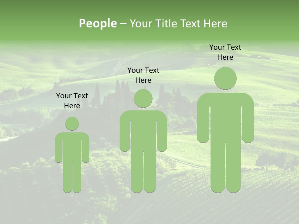 San Quirico Dorcia Farm Country Road PowerPoint Template