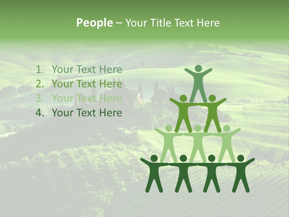 San Quirico Dorcia Farm Country Road PowerPoint Template