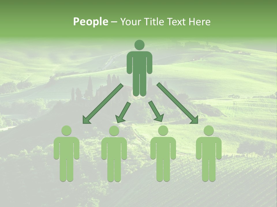 San Quirico Dorcia Farm Country Road PowerPoint Template