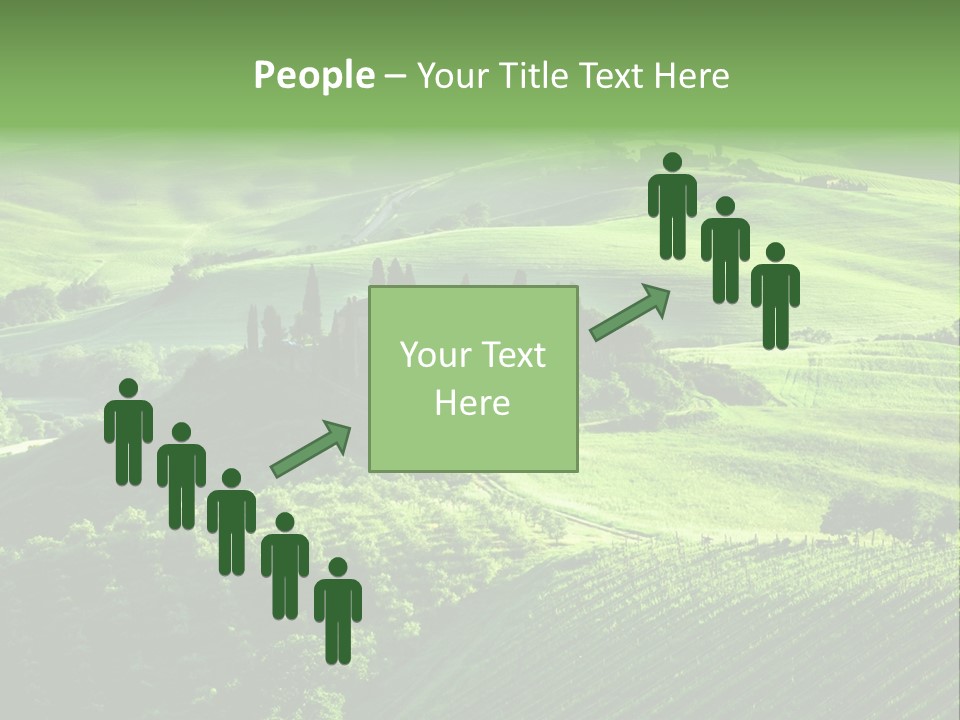 San Quirico Dorcia Farm Country Road PowerPoint Template