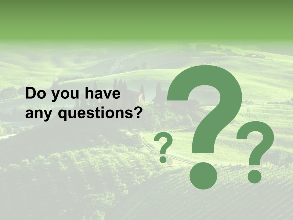 San Quirico Dorcia Farm Country Road PowerPoint Template