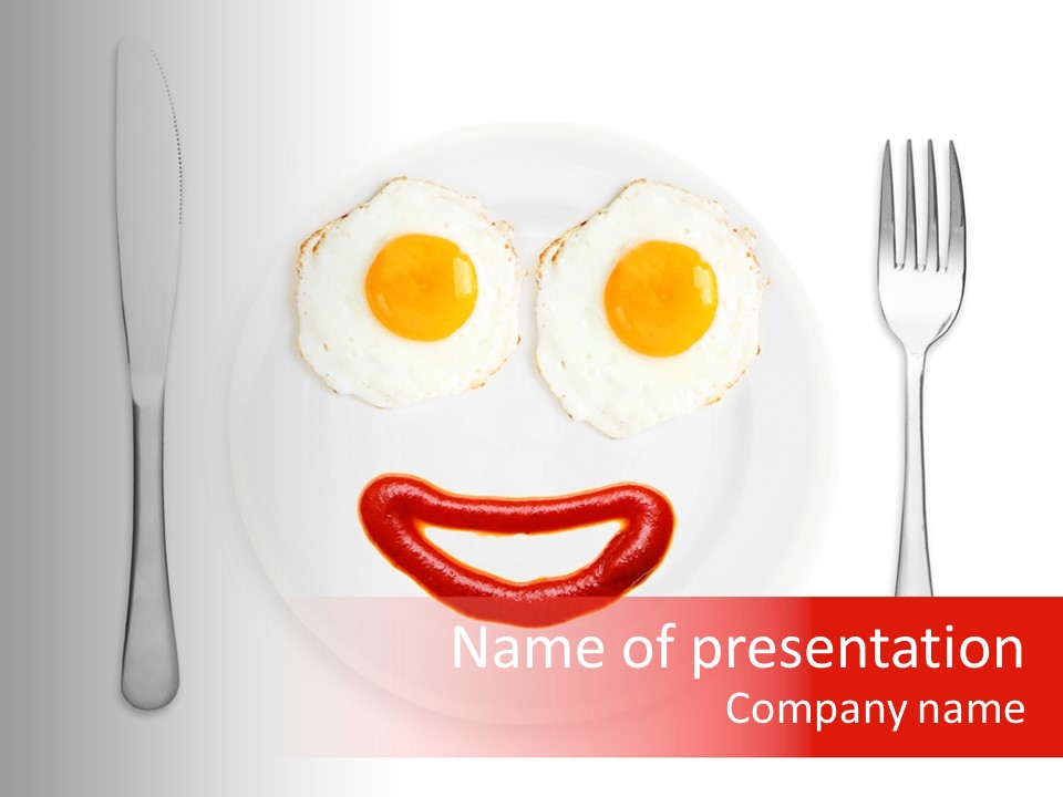 White Steel Meal PowerPoint Template