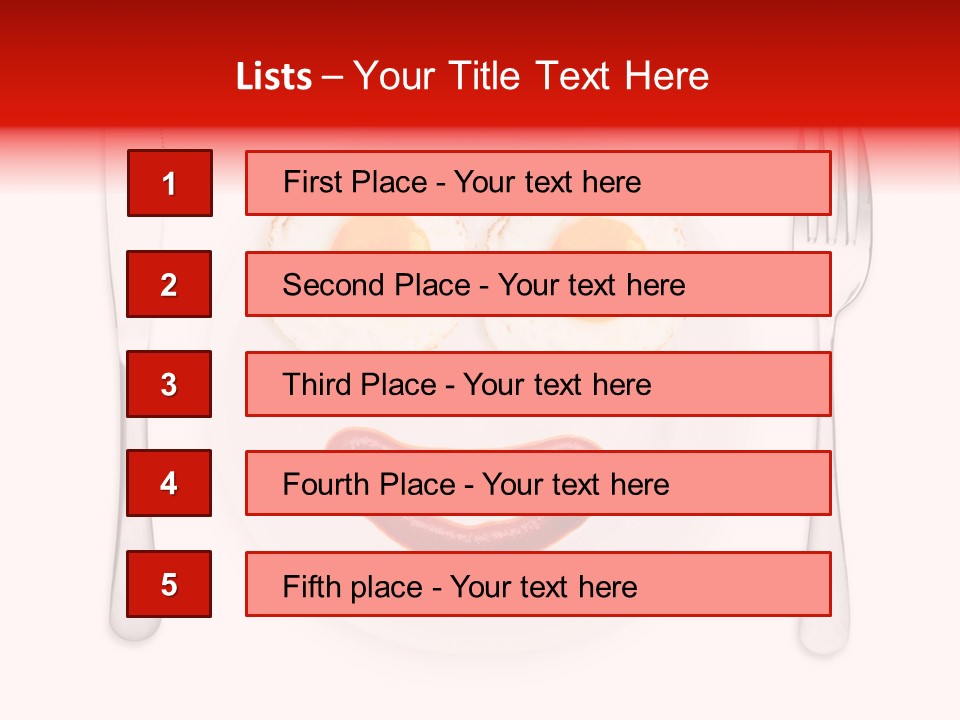 White Steel Meal PowerPoint Template